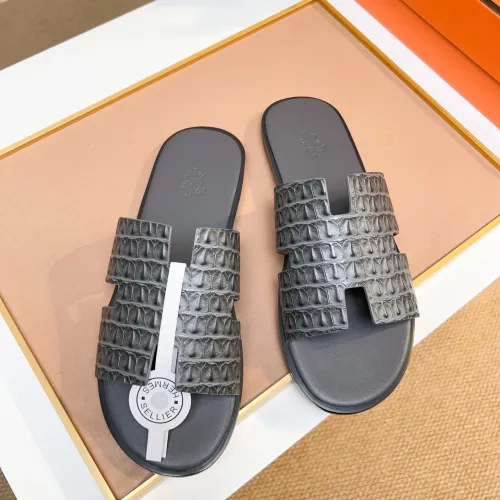 Replica Hermes Slippers For Men #1443478 $48.00 USD for Wholesale