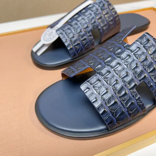 Replica Hermes Slippers For Men #1443479 $48.00 USD for Wholesale