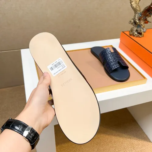 Replica Hermes Slippers For Men #1443479 $48.00 USD for Wholesale