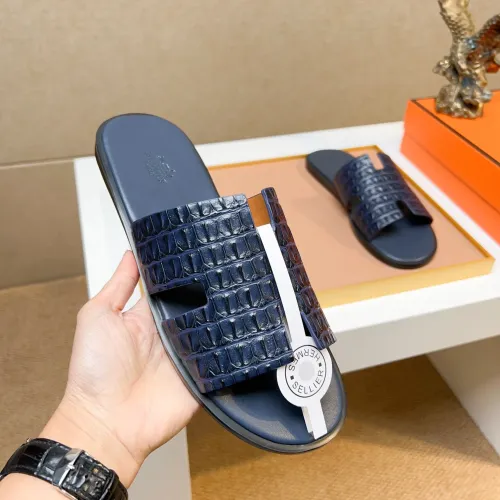 Replica Hermes Slippers For Men #1443479 $48.00 USD for Wholesale
