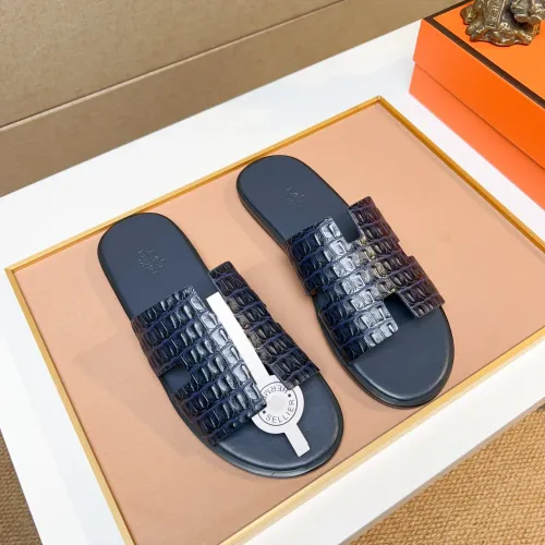 Replica Hermes Slippers For Men #1443479 $48.00 USD for Wholesale