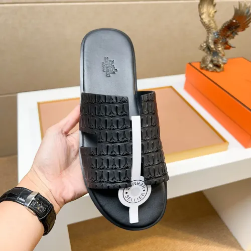 Replica Hermes Slippers For Men #1443481 $48.00 USD for Wholesale