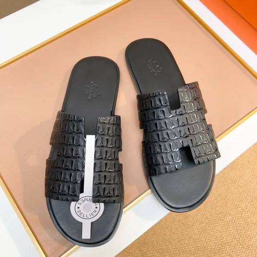 Replica Hermes Slippers For Men #1443481 $48.00 USD for Wholesale