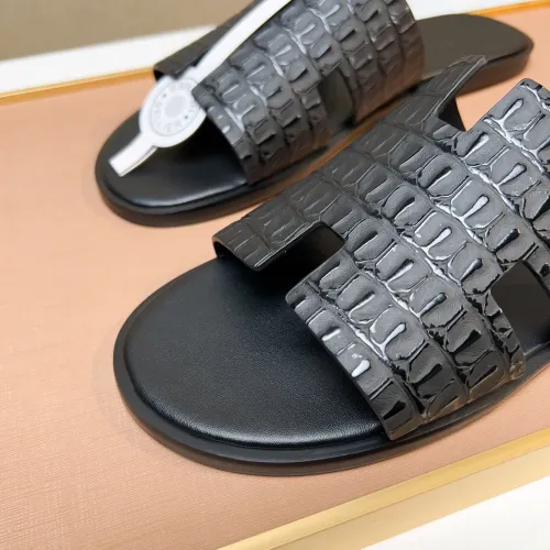 Replica Hermes Slippers For Men #1443481 $48.00 USD for Wholesale