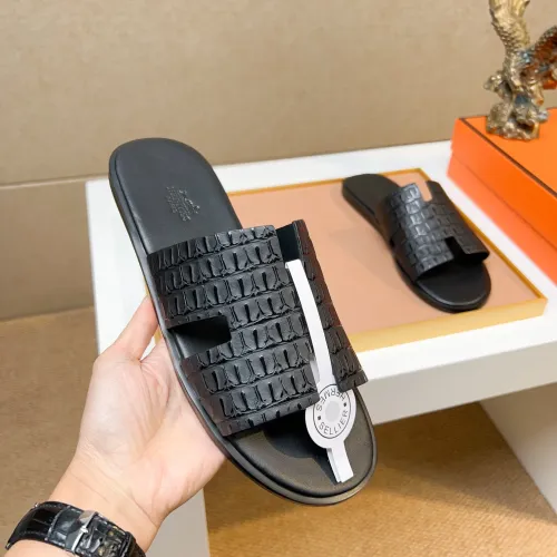 Replica Hermes Slippers For Men #1443481 $48.00 USD for Wholesale