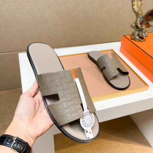 Wholesale Hermes Slippers For Men #1443486 $48.00 USD, Wholesale Quality Replica Hermes Slippers