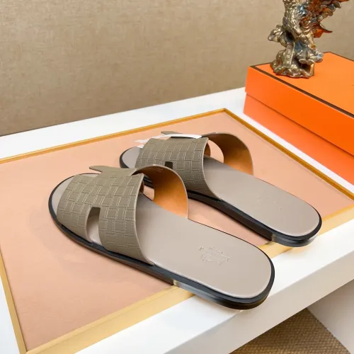 Replica Hermes Slippers For Men #1443486 $48.00 USD for Wholesale