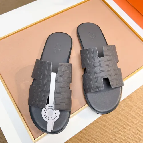 Replica Hermes Slippers For Men #1443487 $48.00 USD for Wholesale