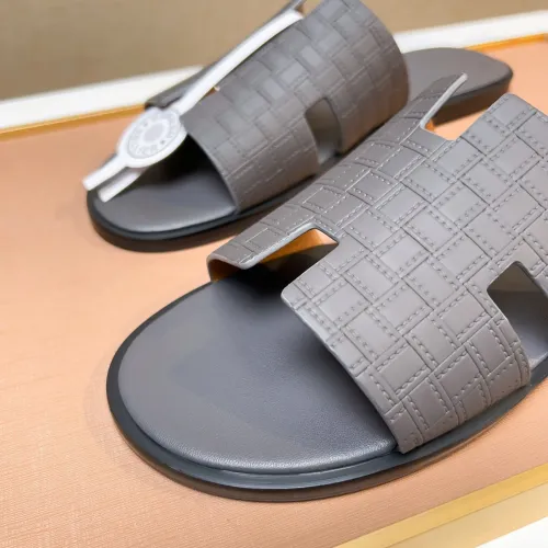 Replica Hermes Slippers For Men #1443487 $48.00 USD for Wholesale