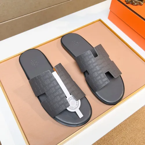 Replica Hermes Slippers For Men #1443487 $48.00 USD for Wholesale