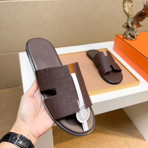 Wholesale Hermes Slippers For Men #1443488 $48.00 USD, Wholesale Quality Replica Hermes Slippers