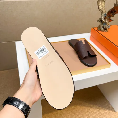 Replica Hermes Slippers For Men #1443488 $48.00 USD for Wholesale