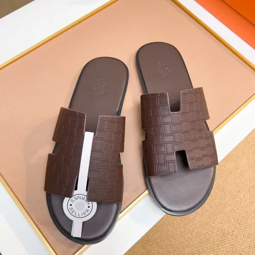 Replica Hermes Slippers For Men #1443488 $48.00 USD for Wholesale