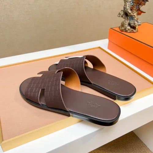 Replica Hermes Slippers For Men #1443488 $48.00 USD for Wholesale