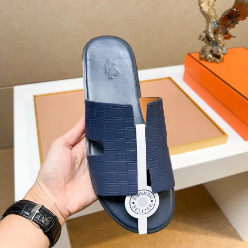 Replica Hermes Slippers For Men #1443489 $48.00 USD for Wholesale