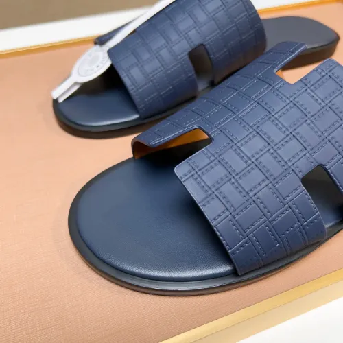 Replica Hermes Slippers For Men #1443489 $48.00 USD for Wholesale