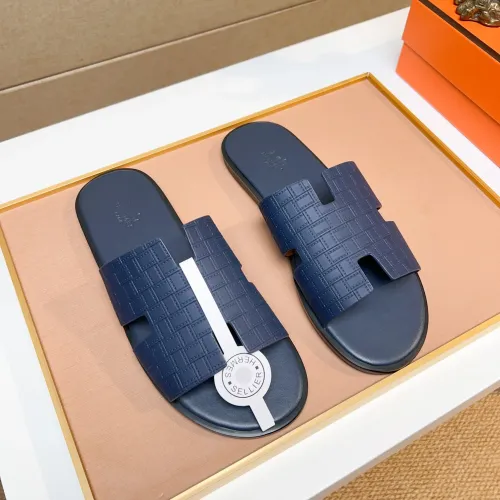 Replica Hermes Slippers For Men #1443489 $48.00 USD for Wholesale