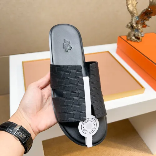 Replica Hermes Slippers For Men #1443490 $48.00 USD for Wholesale