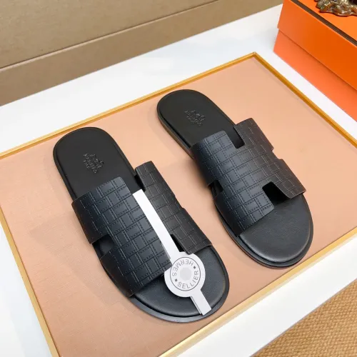 Replica Hermes Slippers For Men #1443490 $48.00 USD for Wholesale