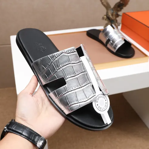 Wholesale Hermes Slippers For Men #1443491 $48.00 USD, Wholesale Quality Replica Hermes Slippers