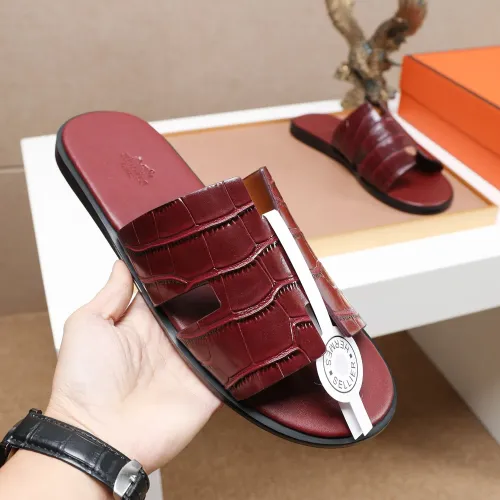 Wholesale Hermes Slippers For Men #1443494 $48.00 USD, Wholesale Quality Replica Hermes Slippers
