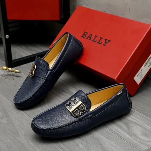 Replica Bally Leather Shoes For Men #1443550 $80.00 USD for Wholesale
