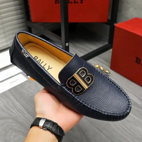 Replica Bally Leather Shoes For Men #1443550 $80.00 USD for Wholesale