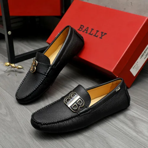 Replica Bally Leather Shoes For Men #1443551 $80.00 USD for Wholesale