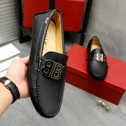 Replica Bally Leather Shoes For Men #1443551 $80.00 USD for Wholesale