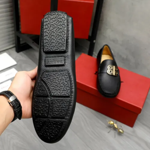 Replica Bally Leather Shoes For Men #1443551 $80.00 USD for Wholesale
