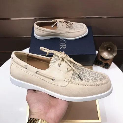 Replica Christian Dior Leather Shoes For Men #1443552 $102.00 USD for Wholesale