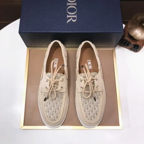 Replica Christian Dior Leather Shoes For Men #1443552 $102.00 USD for Wholesale