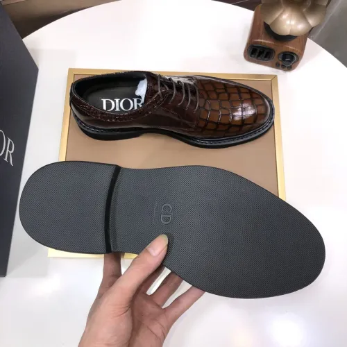 Replica Christian Dior Leather Shoes For Men #1443556 $135.00 USD for Wholesale
