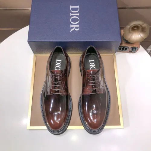 Replica Christian Dior Leather Shoes For Men #1443559 $135.00 USD for Wholesale