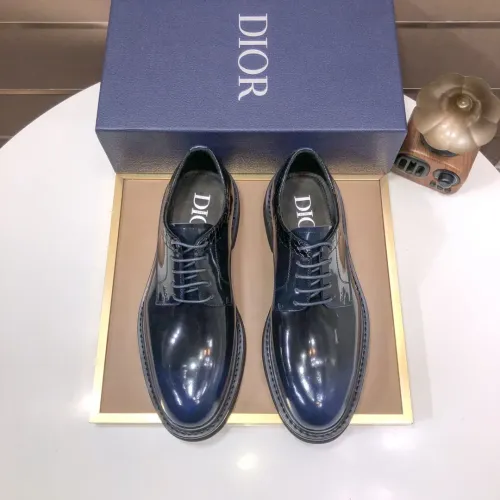 Replica Christian Dior Leather Shoes For Men #1443560 $135.00 USD for Wholesale