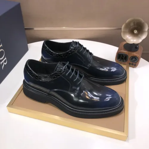 Replica Christian Dior Leather Shoes For Men #1443560 $135.00 USD for Wholesale