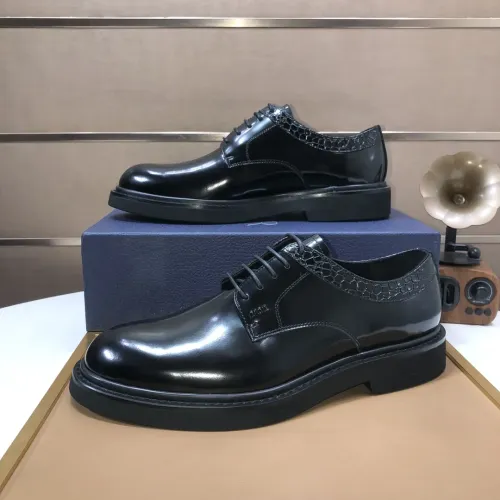 Wholesale Christian Dior Leather Shoes For Men #1443561 $135.00 USD, Wholesale Quality Replica Christian Dior Leather Shoes