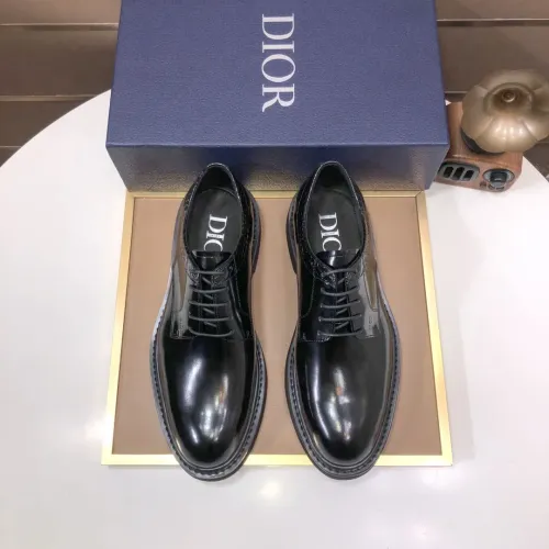 Replica Christian Dior Leather Shoes For Men #1443561 $135.00 USD for Wholesale