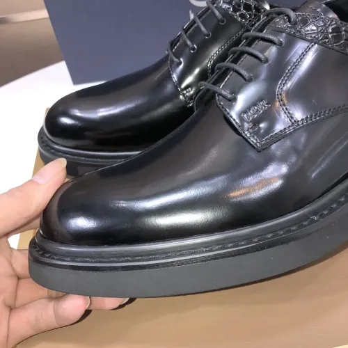 Replica Christian Dior Leather Shoes For Men #1443561 $135.00 USD for Wholesale