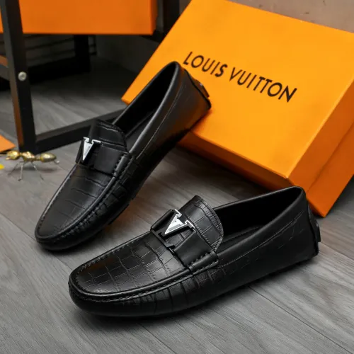 Wholesale Louis Vuitton LV Oxfords Shoes For Men #1443571 $80.00 USD, Wholesale Quality Replica Louis Vuitton LV Oxfords Shoes