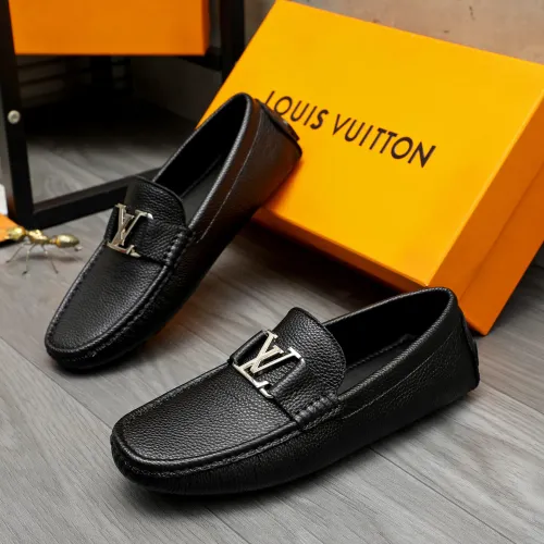 Wholesale Louis Vuitton LV Oxfords Shoes For Men #1443585 $80.00 USD, Wholesale Quality Replica Louis Vuitton LV Oxfords Shoes