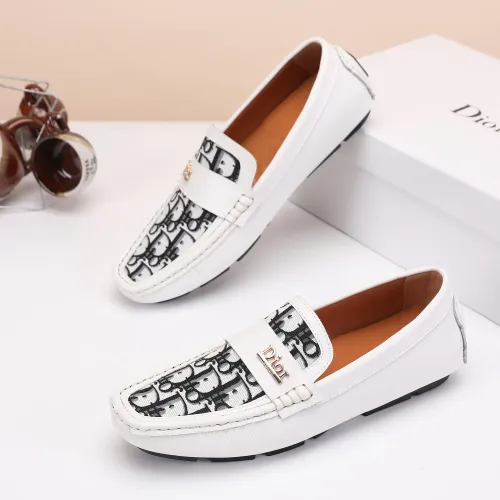 Replica Christian Dior Leather Shoes For Men #1443591 $76.00 USD for Wholesale