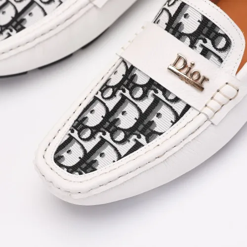 Replica Christian Dior Leather Shoes For Men #1443591 $76.00 USD for Wholesale