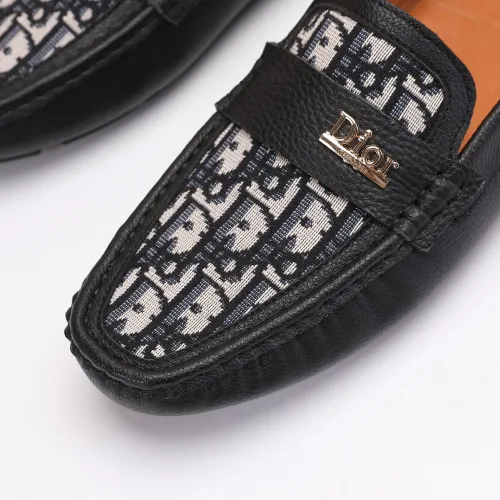 Replica Christian Dior Leather Shoes For Men #1443592 $76.00 USD for Wholesale