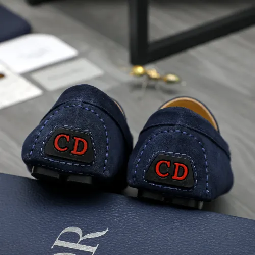 Replica Christian Dior Leather Shoes For Men #1443593 $80.00 USD for Wholesale