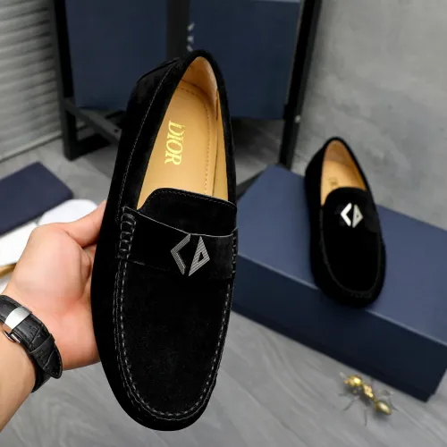 Replica Christian Dior Leather Shoes For Men #1443594 $80.00 USD for Wholesale