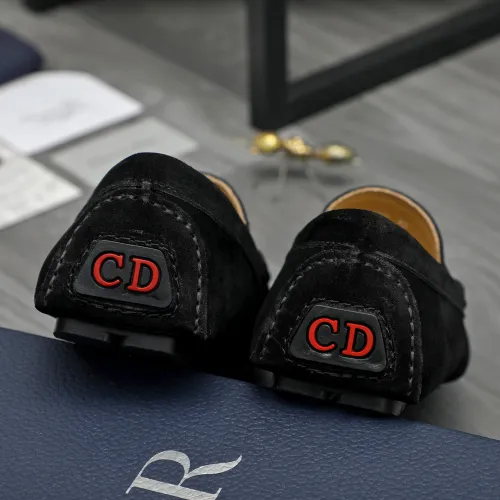 Replica Christian Dior Leather Shoes For Men #1443594 $80.00 USD for Wholesale