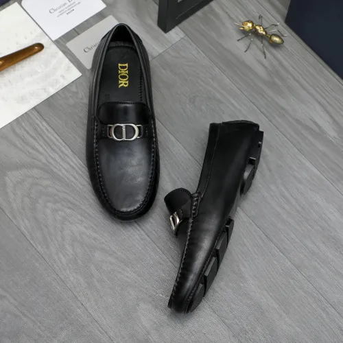 Replica Christian Dior Leather Shoes For Men #1443595 $80.00 USD for Wholesale