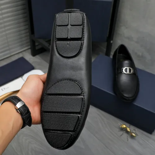 Replica Christian Dior Leather Shoes For Men #1443595 $80.00 USD for Wholesale