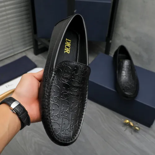 Replica Christian Dior Leather Shoes For Men #1443596 $80.00 USD for Wholesale